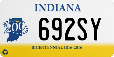 IN license plate 692SY