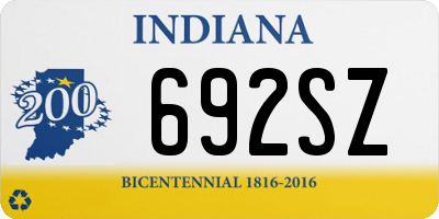 IN license plate 692SZ