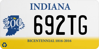 IN license plate 692TG