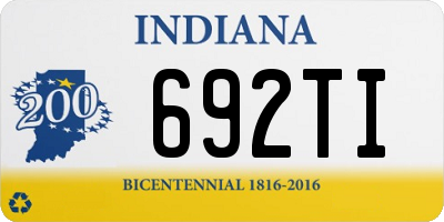 IN license plate 692TI