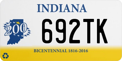 IN license plate 692TK