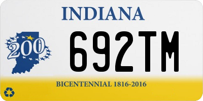 IN license plate 692TM