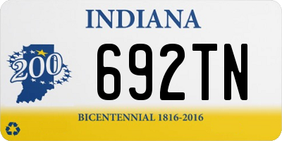 IN license plate 692TN
