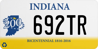 IN license plate 692TR