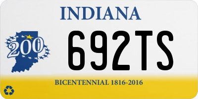 IN license plate 692TS