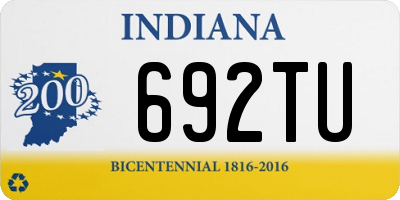 IN license plate 692TU