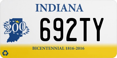 IN license plate 692TY