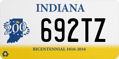 IN license plate 692TZ