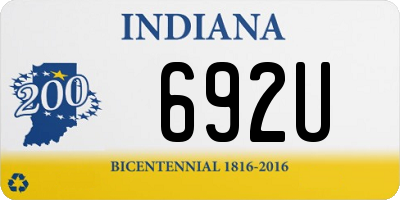 IN license plate 692U