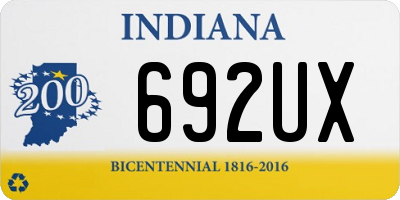 IN license plate 692UX