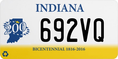 IN license plate 692VQ