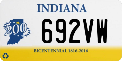 IN license plate 692VW