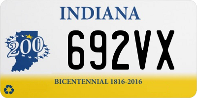IN license plate 692VX