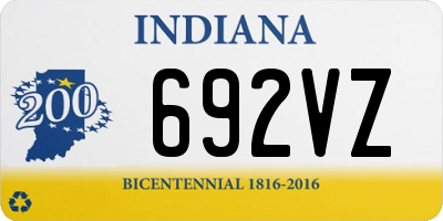 IN license plate 692VZ