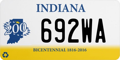 IN license plate 692WA