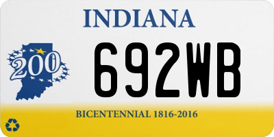 IN license plate 692WB