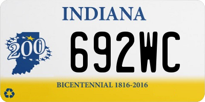 IN license plate 692WC