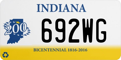 IN license plate 692WG