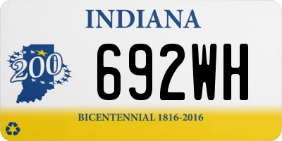 IN license plate 692WH