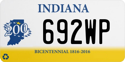 IN license plate 692WP