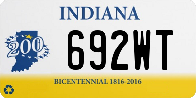 IN license plate 692WT