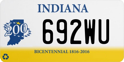 IN license plate 692WU