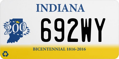 IN license plate 692WY