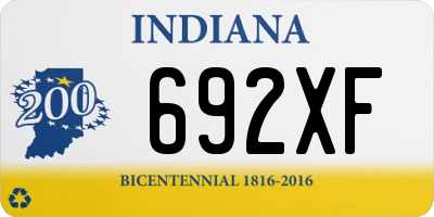 IN license plate 692XF