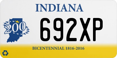 IN license plate 692XP