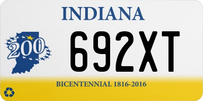 IN license plate 692XT