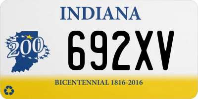 IN license plate 692XV