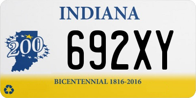 IN license plate 692XY