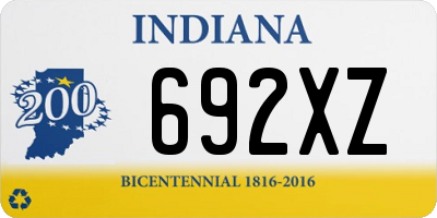 IN license plate 692XZ