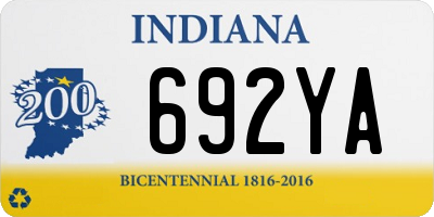 IN license plate 692YA