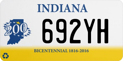 IN license plate 692YH