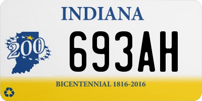 IN license plate 693AH