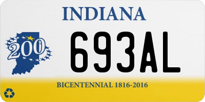 IN license plate 693AL