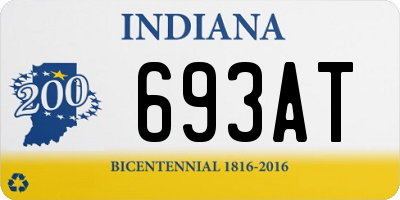 IN license plate 693AT