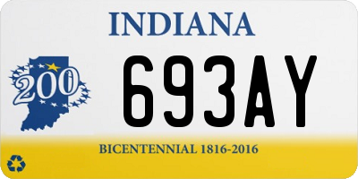 IN license plate 693AY