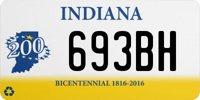 IN license plate 693BH