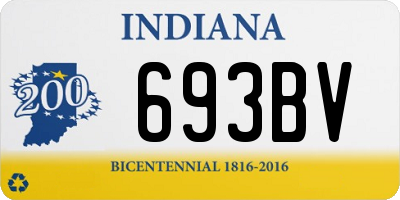 IN license plate 693BV