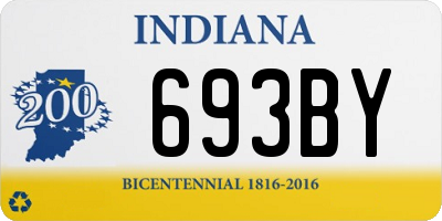 IN license plate 693BY