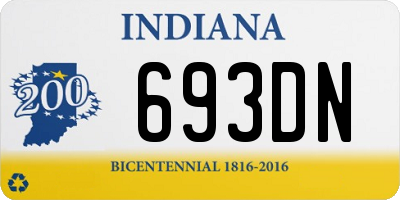 IN license plate 693DN