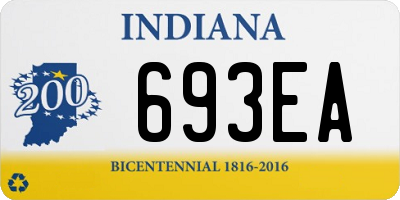 IN license plate 693EA