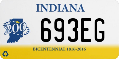 IN license plate 693EG