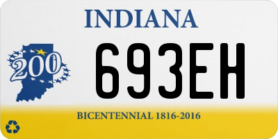 IN license plate 693EH