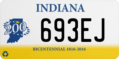 IN license plate 693EJ
