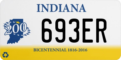 IN license plate 693ER