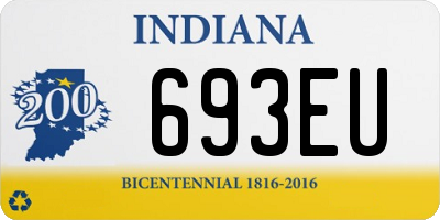 IN license plate 693EU