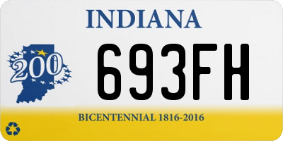 IN license plate 693FH